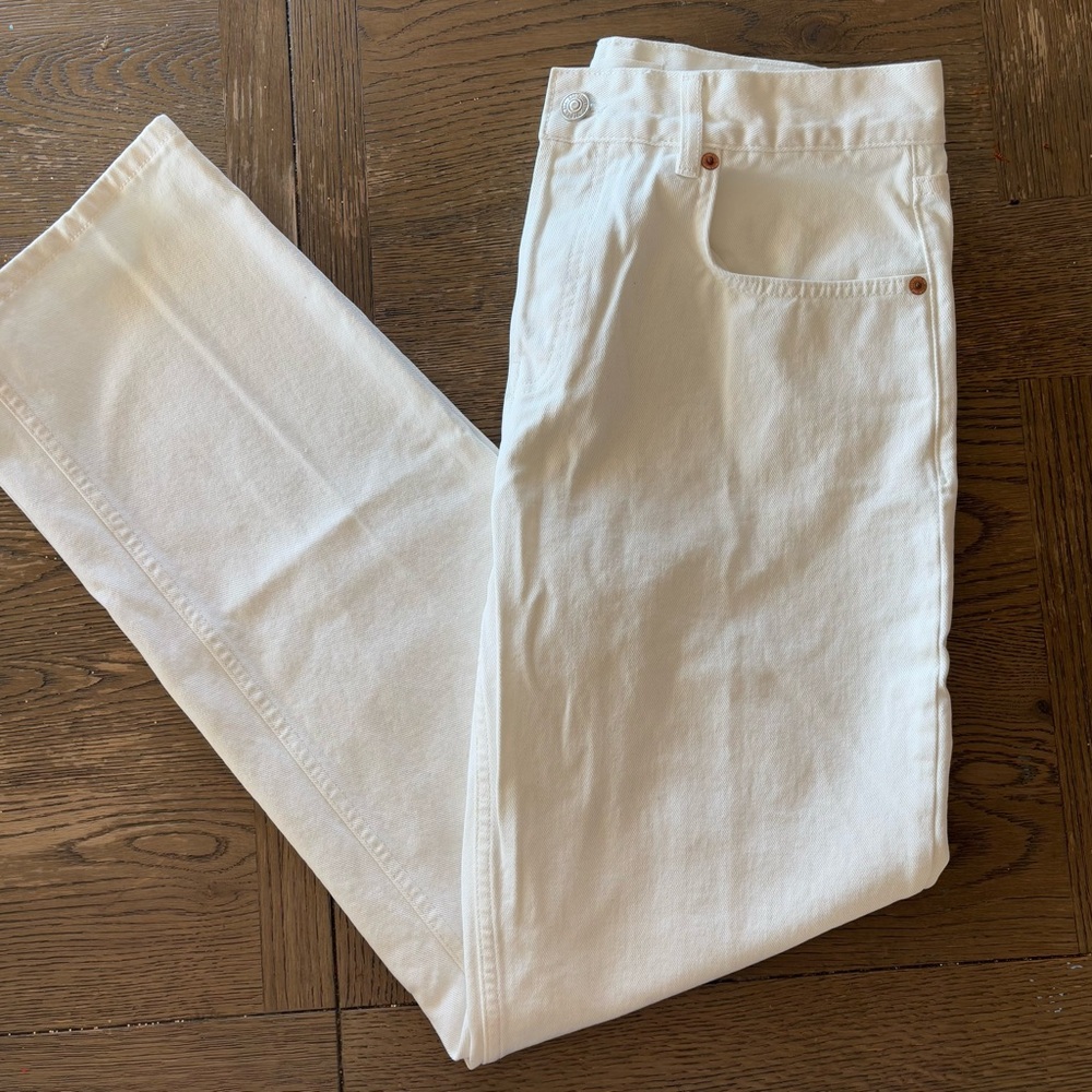 White Denim Jeans by MNG